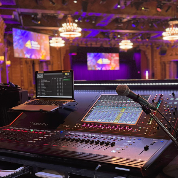 Corporate event audio production