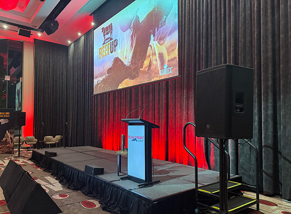 Multi-day corporate conference supported by Concorde Audio Productions